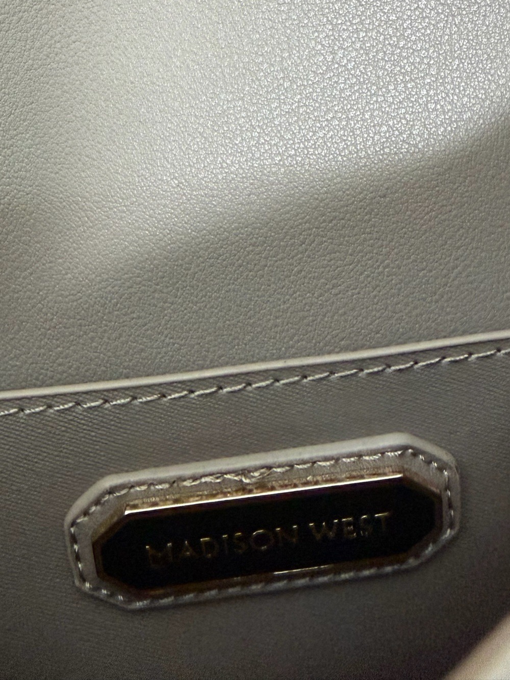 Madison West Taupe Minimalist Backpack - Picture 5 of 11
